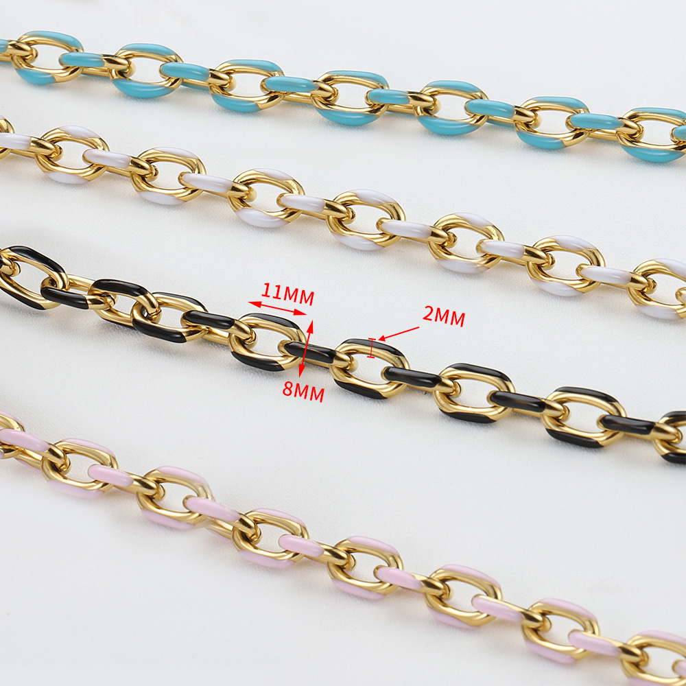 Chaîne Simple À Monter Soi-Même En Acier Inoxydable, Matériaux De Cordage Étanches Image3