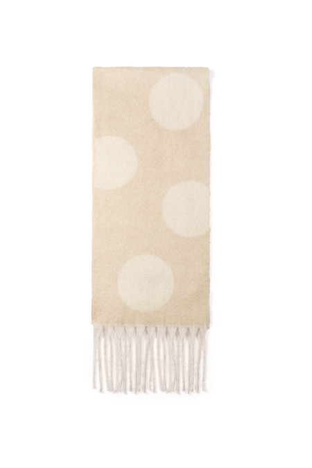 Écharpes d'hiver à pois, simples, en polyester, accessoires du quotidien
