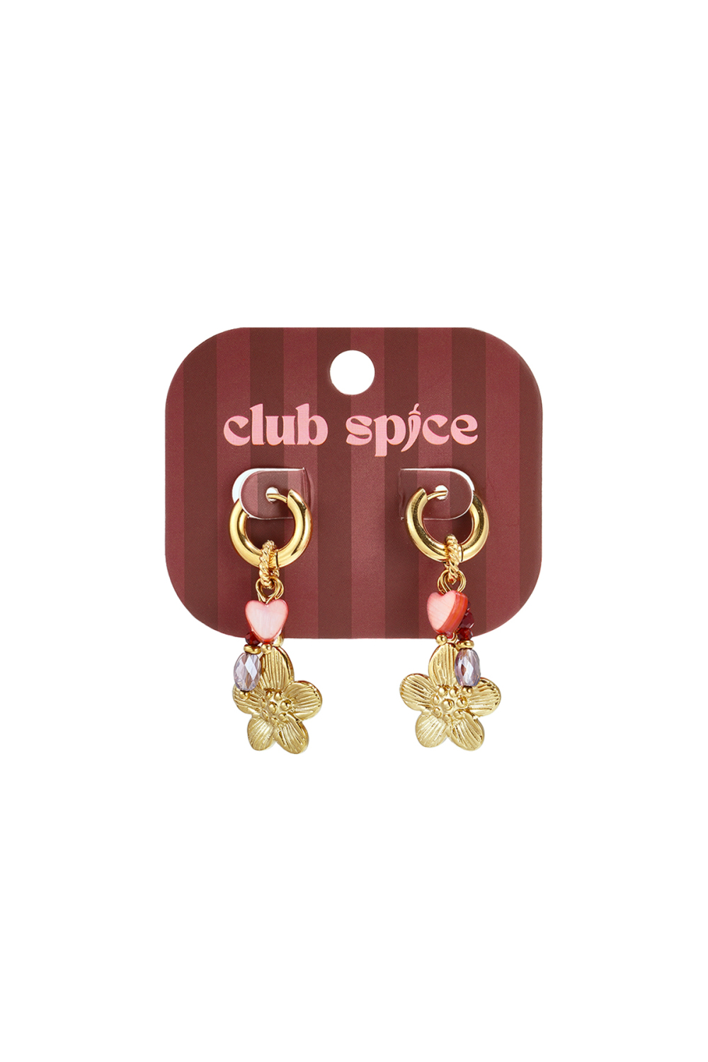 Boucles D'Oreilles Pendantes En Acier Inoxydable, Motif Floral, Collection Daily Simple, Bijoux Pour Femmes Image2