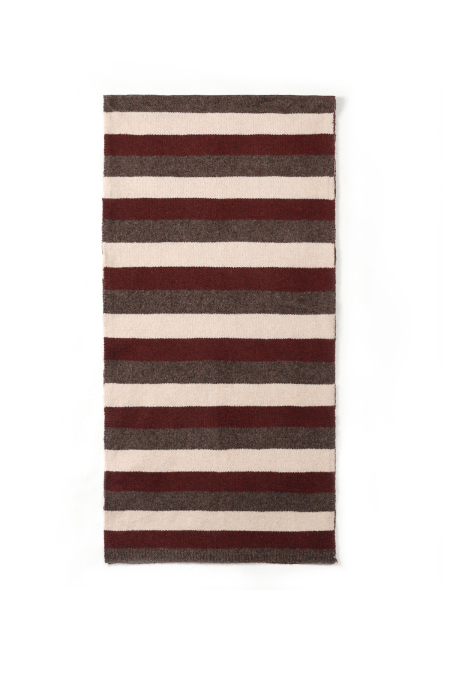 Écharpes d'hiver à rayures, simples, en polyester, accessoires du quotidien