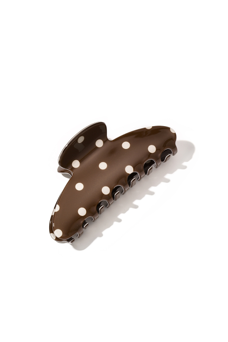 Pinces à cheveux à pois, accessoires simples en PVC pour le quotidien