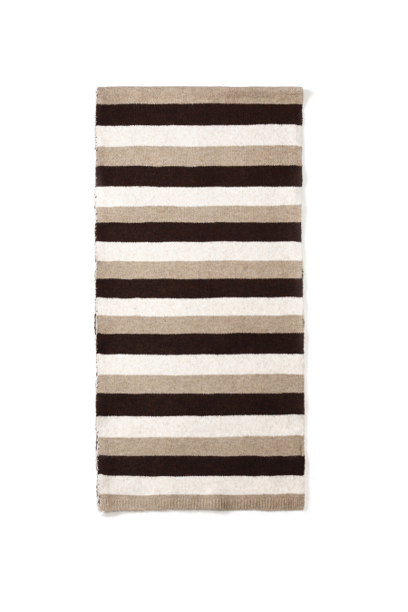 Écharpes d'hiver à rayures, simples, en polyester, accessoires du quotidien 2