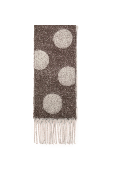 Écharpes d'hiver à pois, simples, en polyester, accessoires du quotidien 2