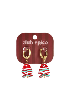 Boucles D'Oreilles Pendantes En Acier Inoxydable, Motif Poisson, Collection Daily Simple, Bijoux Pour Femmes h5 Image3