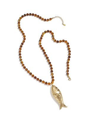 Colliers Longs En Acrylique, Motif Poisson, Collection Daily Simple, Bijoux Pour Femmes h5 Image4