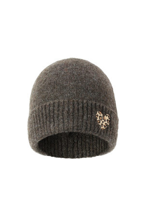 Bonnet À Cœur En Polyester Décontracté, Accessoires Du Quotidien h5 Image2