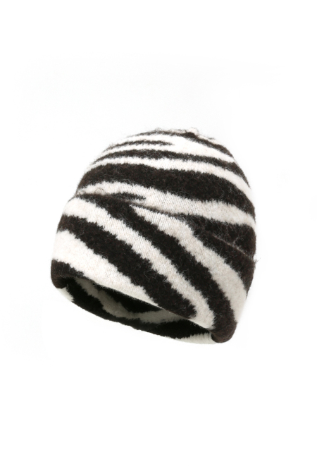 Bonnet À Imprimé Zèbre