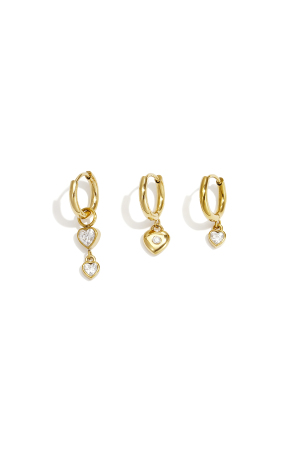 Boucles D'Oreilles En Acier Inoxydable, Style Cœur, Collection Daily Simple, Bijoux Pour Femmes h5 