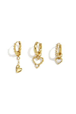 Boucles D'Oreilles En Acier Inoxydable, Style Cœur, Collection Daily Simple, Bijoux Pour Femmes h5 