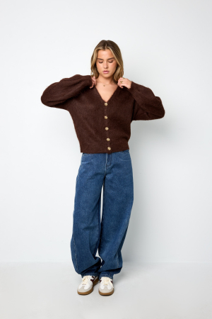 Le Cardigan En Fourrure À Boutons h5 Image4