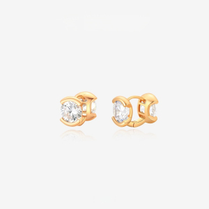 Boucles D'Oreilles À Clip Pour Femmes, Élégantes, De Forme Irrégulière, Couleur Cuivre Doré Et Zircon, Collection Luxious h5 