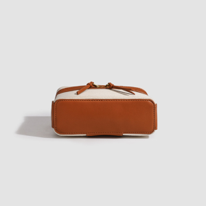 Sacs À Main Carrés Pour Femmes En Toile Patchwork Unie, Style Parisien Chic h5 Image9