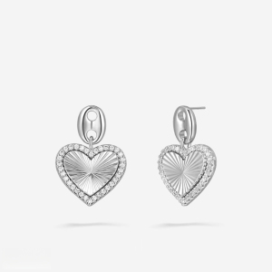 Boucles D'Oreilles Pendantes Pour Femme, Style Cœur, Couleur Cuivre Doré, Collection Simple Series h5 Image2