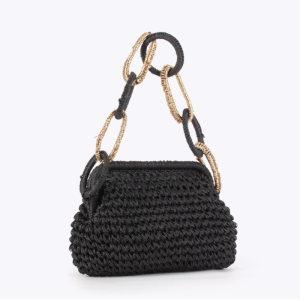 Sacs À Main Carrés Pour Femmes, Style Décontracté, Couleur Unie, En Papier Tissé h5 Image2