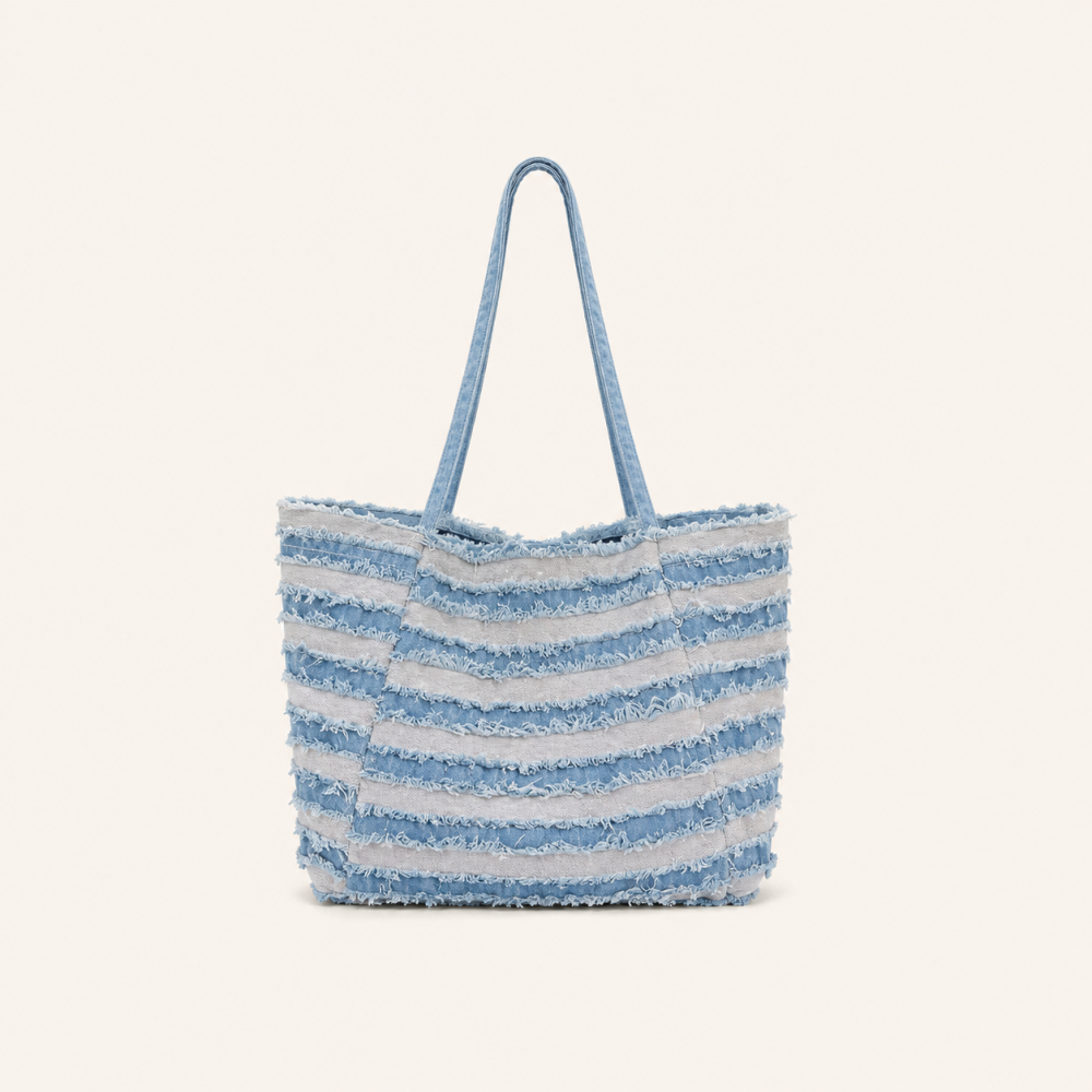 Sacs À Bandoulière Carrés Pour Femmes En Toile Patchwork Unie À Rayures, Style Décontracté Image2