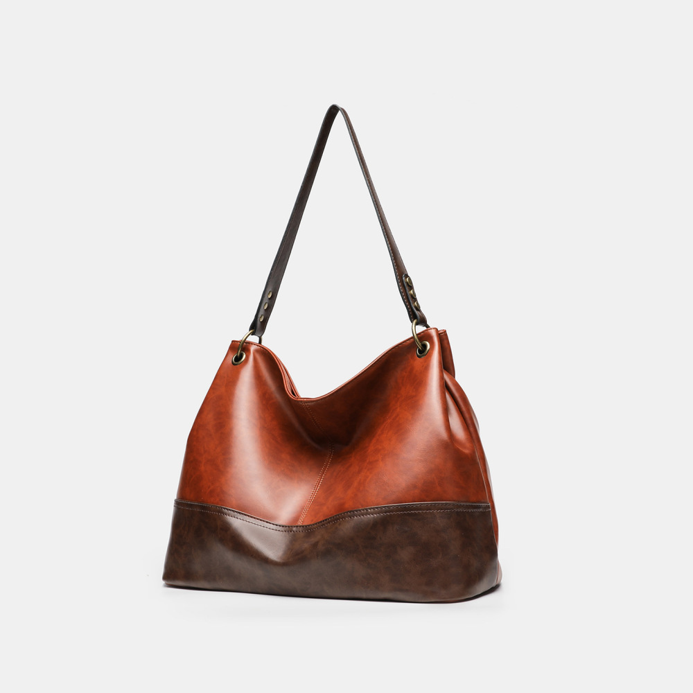Sacs À Bandoulière Carrés Pour Femmes, Style Patchwork Décontracté, Couleurs Mélangées, En Pu De Qualité Supérieure h5Image2