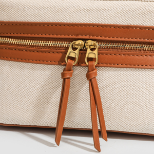 Sacs À Main Carrés Pour Femmes En Toile Patchwork Unie, Style Parisien Chic h5 Image6