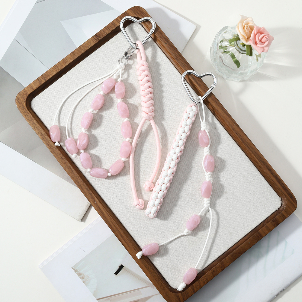 Breloques Pour Sac Femme En Alliage, Perles Couleur Unie En Forme De Cœur, Collection Simple Series Daily Heart Image4
