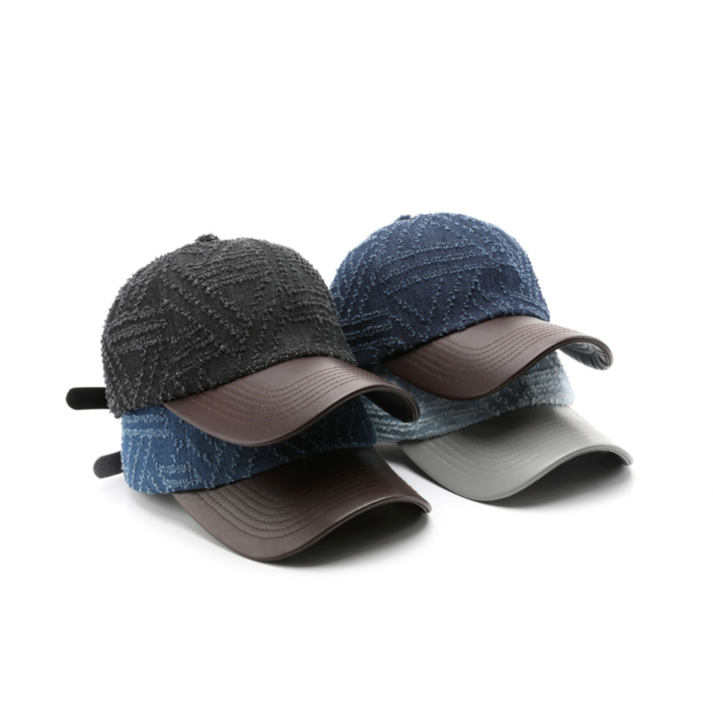 Casquette De Baseball En Denim Multicolore h5Image2