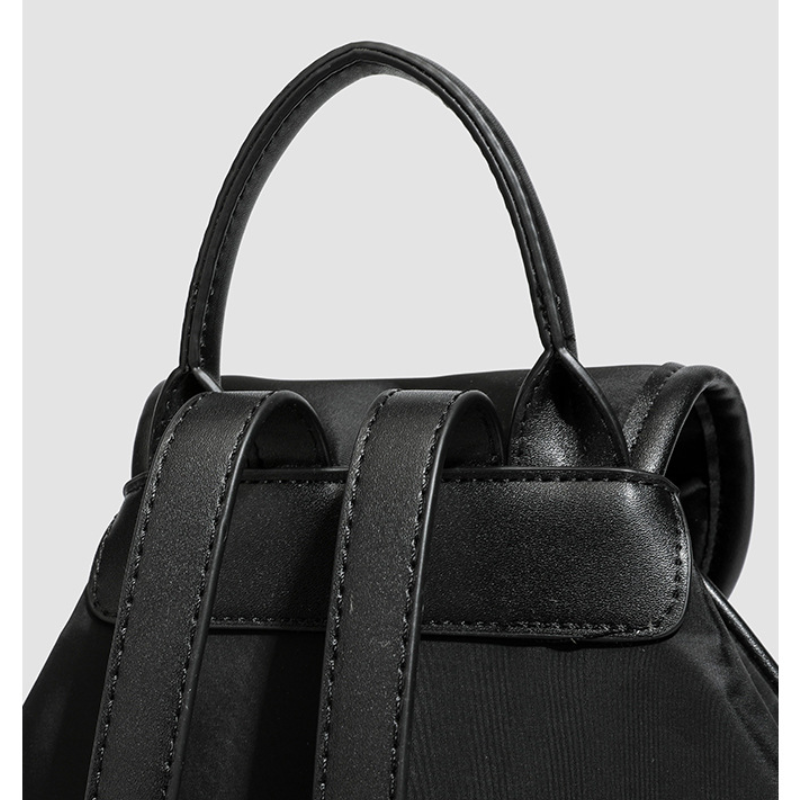 Sac À Dos Femme En Polyester, Style Décontracté, Couleur Unie h5Image6
