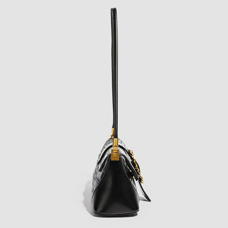 Sacs À Bandoulière Carrés Pour Femmes, Style Parisien Chic, Avec Finitions Métalliques, Couleur Unie, Forme Géométrique, En Pu De Qualité Supérieure Image5