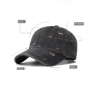 Casquette De Baseball En Coton Brodée D'Un Joli Motif De Cheval h5 Image3