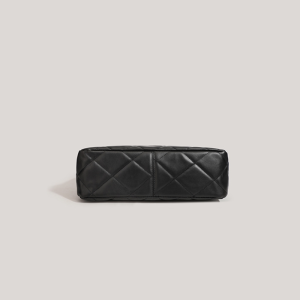 Sacs Cabas Carrés Pour Femmes En Pu, Style Décontracté, Surpiqûres Matelassées, Quincaillerie Métallique, Couleur Unie, Chaîne. h5 Image7