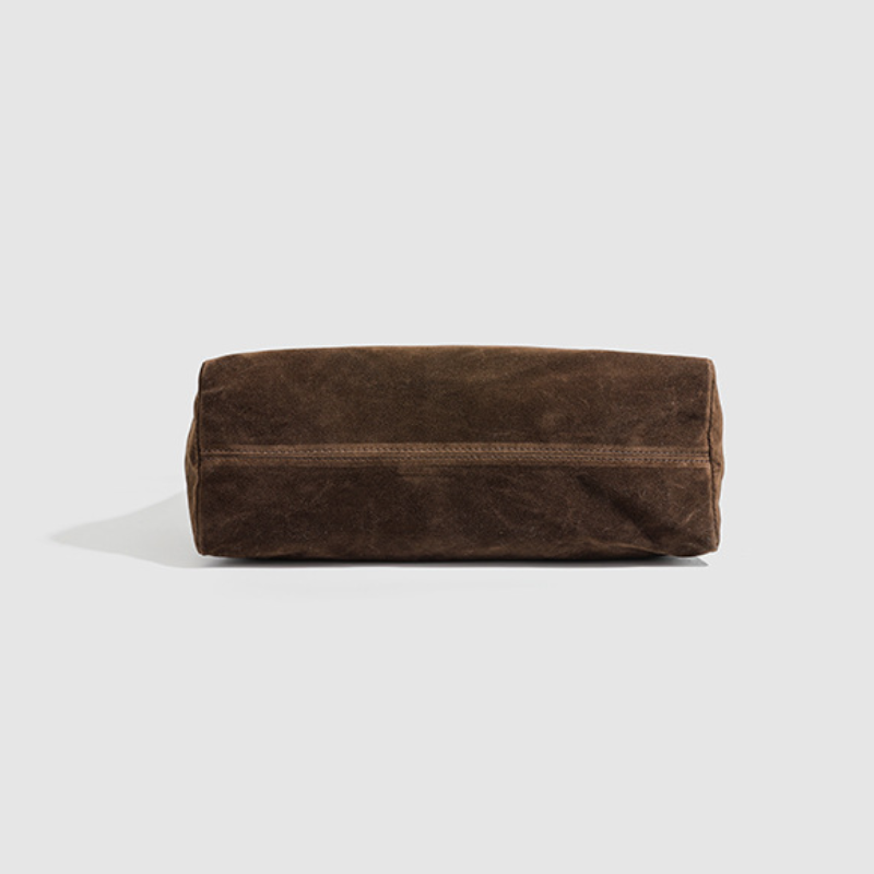 Sacs À Bandoulière Carrés Pour Femmes En Daim Uni Duveteux, Style Décontracté Image6