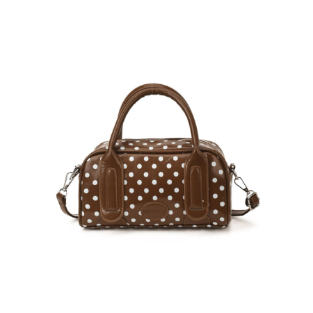 Sacs à main carrés pour femmes, style parisien chic, imprimé à pois unis, en PU de qualité supérieure