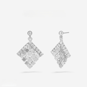 Boucles D'Oreilles Pendantes Pour Femme, Élégantes Et Géométriques, En Cuivre, Collection Luxious Series h5 Image3