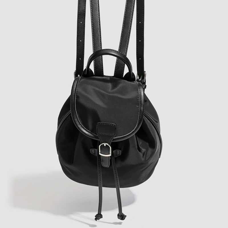 Sac À Dos Femme En Polyester, Style Décontracté, Couleur Unie h5Image2