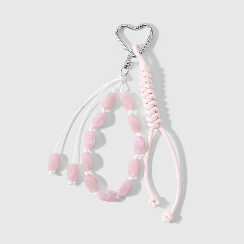Breloques Pour Sac Femme En Alliage, Perles Couleur Unie En Forme De Cœur, Collection Simple Series Daily Heart 