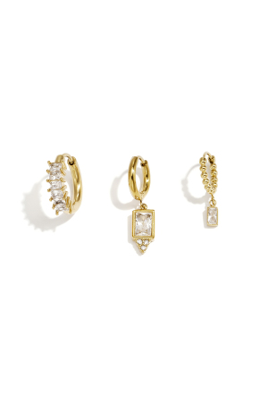 Boucles D'Oreilles En Acier Inoxydable, Forme Géométrique, Collection Simple Pour Le Quotidien, Bijoux Pour Femmes h5 