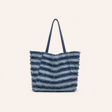 Sacs à bandoulière carrés pour femmes en toile patchwork unie à rayures, style décontracté