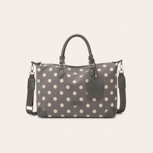 Sac De Sport Et De Voyage Carré Pour Femme, Style Parisien Chic, Sans Pois Unis h5 Image2