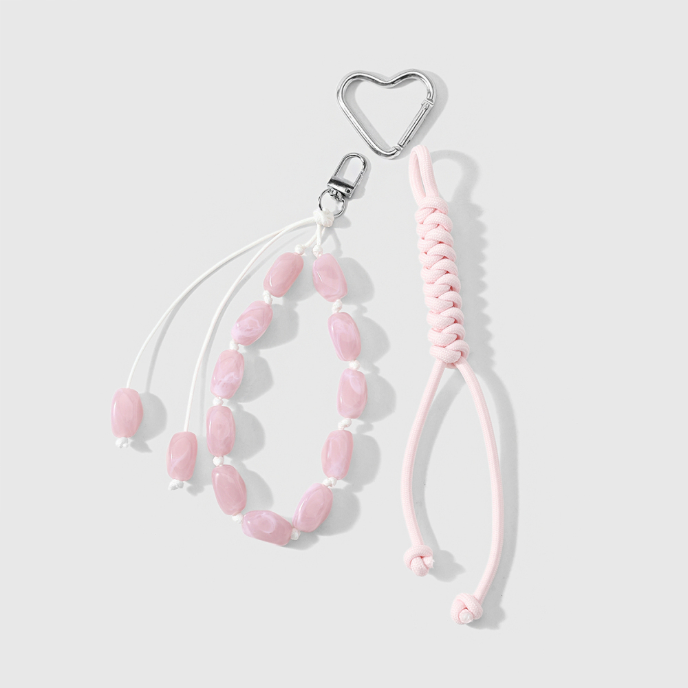 Breloques Pour Sac Femme En Alliage, Perles Couleur Unie En Forme De Cœur, Collection Simple Series Daily Heart Image6