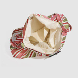 Sacs À Bandoulière Oreiller Pour Femmes, Style Parisien Chic, Rayures Imprimées, Couleurs Mélangées, En Polyester. h5 Image6