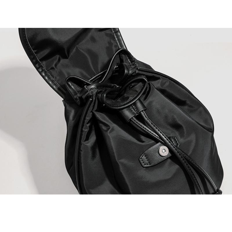 Sac À Dos Femme En Polyester, Style Décontracté, Couleur Unie h5Image7