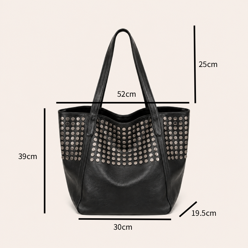 Sacs À Bandoulière Carrés Pour Femmes, Style Décontracté, Ornés De Clous Métalliques Et De Rivets, Couleur Unie, En Pu De Qualité Supérieure. h5Image8
