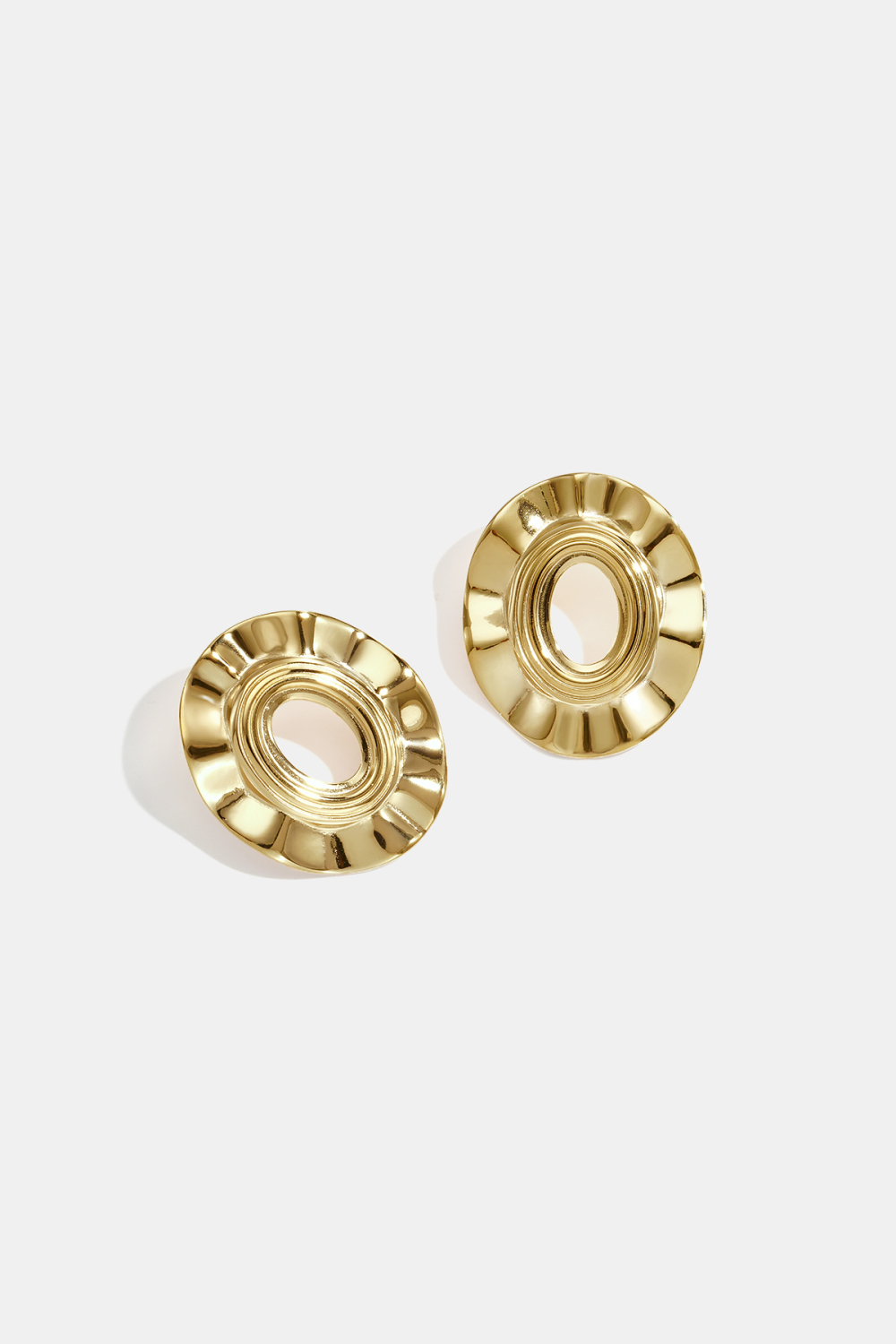 Boucles D'Oreilles Puces En Acier Inoxydable, Forme Irrégulière, Collection Simple Daily Simple, Bijoux Pour Femmes 