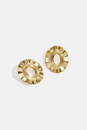 Boucles D'Oreilles Puces En Acier Inoxydable, Forme Irrégulière, Collection Simple Daily Simple, Bijoux Pour Femmes h5 