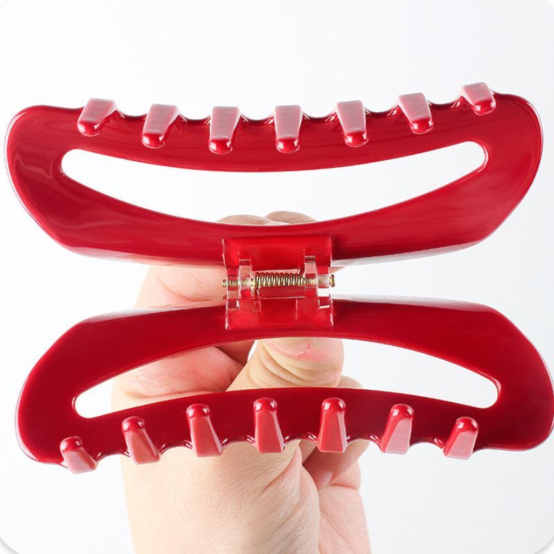 Série Simple Daily Letter Couleur Unie Dégradé Couleur Acétate Crampons À Cheveux h5Image7