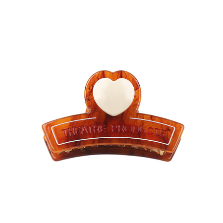 Griffes à cheveux en acétate dégradé de couleurs, motif léopard, lettre simple et romantique