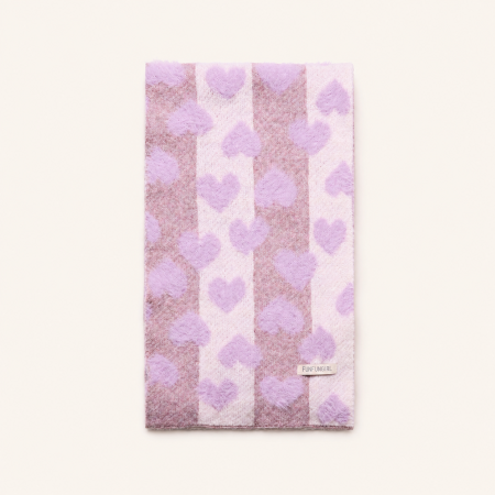 Écharpes d'hiver pour femmes en laine multicolore Sweet Heart de la série Romantic