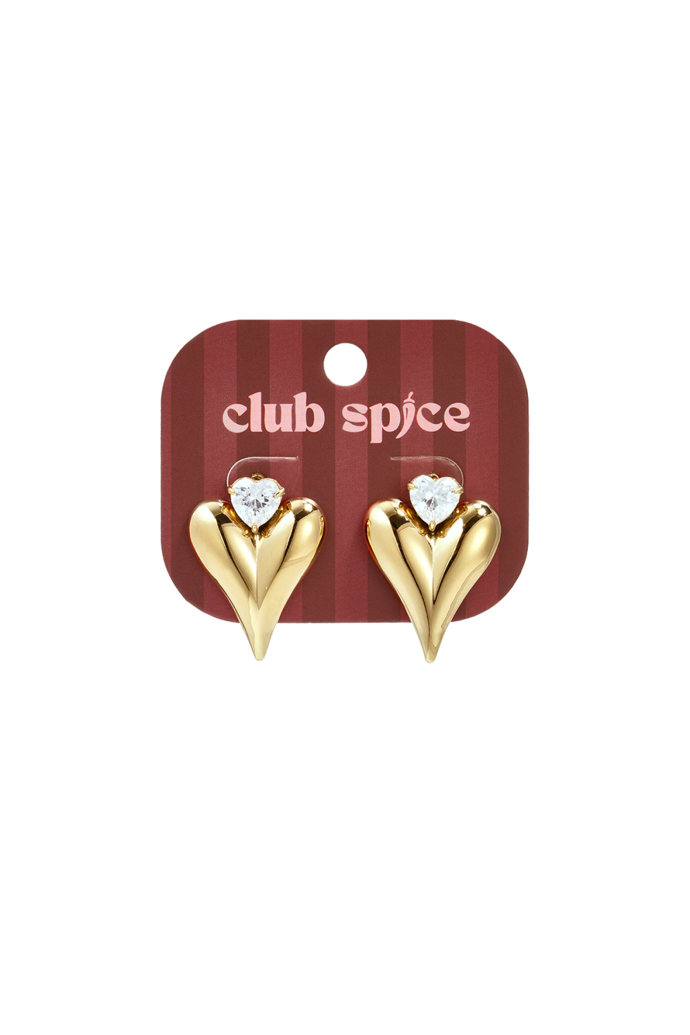 Boucles D'Oreilles Puces En Acier Inoxydable En Forme De Cœur, Collection Daily Simple, Bijoux Pour Femmes h5Image2