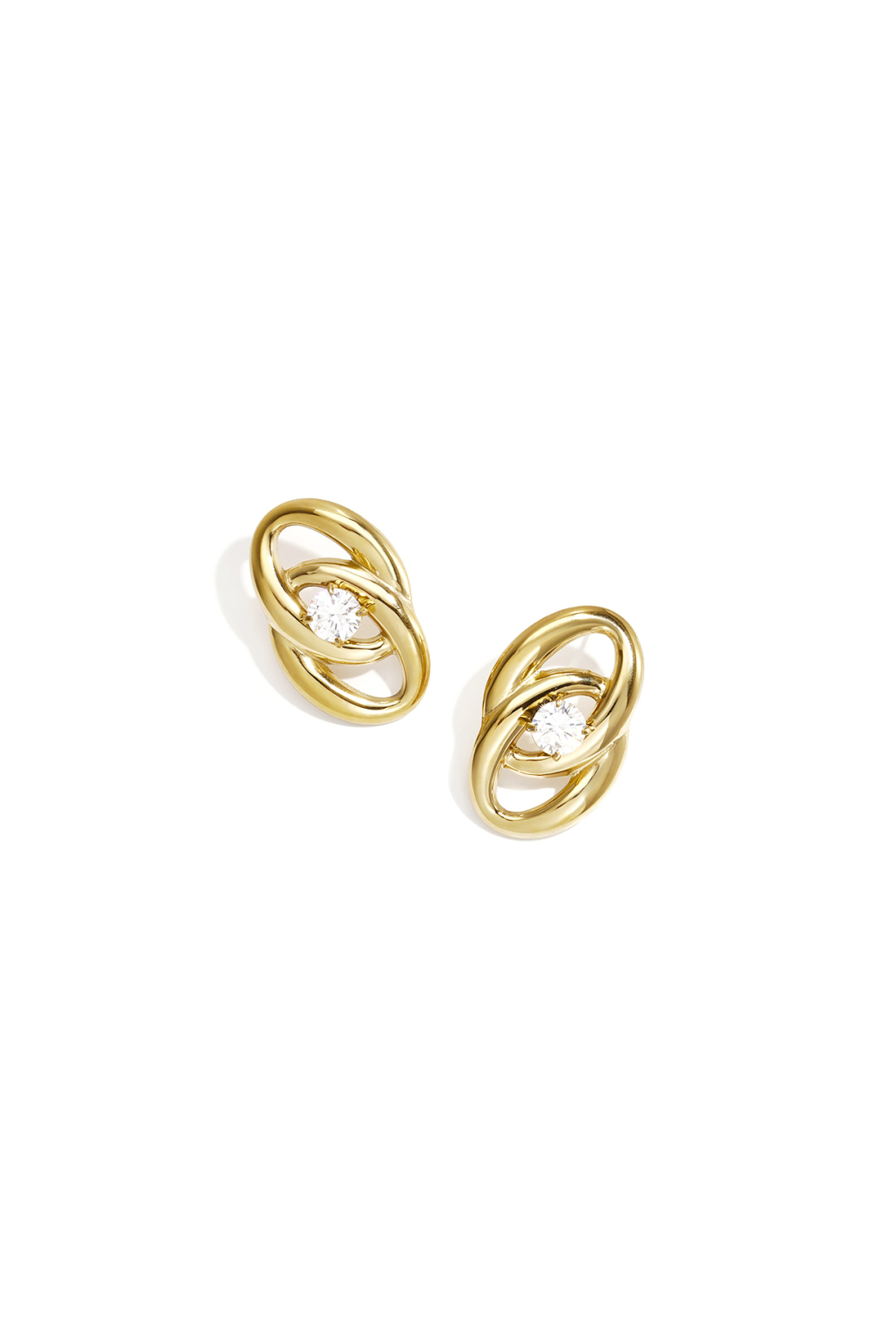 Boucles D'Oreilles Puces En Acier Inoxydable, Forme Elliptique, Collection Simple Daily Simple, Bijoux Pour Femmes 