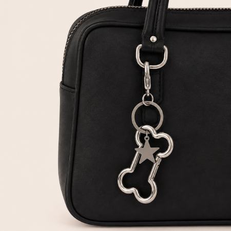 Porte-clés en alliage alimentaire Daily Star de la série Simple