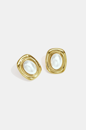 Boucles D'Oreilles Puces En Acier Inoxydable, Forme Géométrique, Collection Simple Pour Le Quotidien, Bijoux Pour Femmes h5 