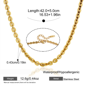 Colliers Pendentifs Pour Femmes En Acier Inoxydable, Couleur Or, Avec Zircon, Forme Géométrique Simple h5 