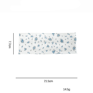 Bandeaux À Cheveux En Polyester À Rayures Et Pois, Motif Floral Doux, Collection Simple Series h5 Image6